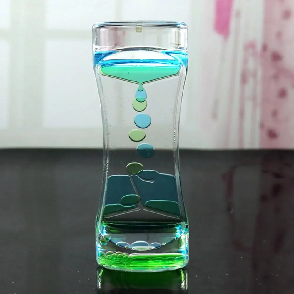 Drip Oil Acrylic Hourglass Toys for Autism Kids