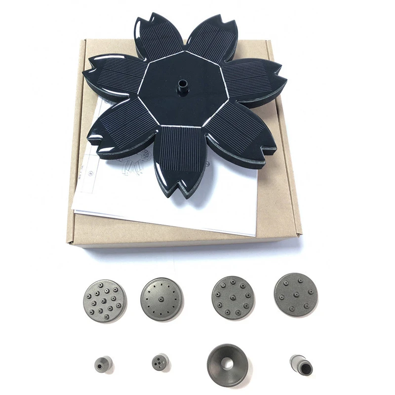 

Feeding Fish Water Pump Seven-color Flower Floating Solar Fountain Panel Fish Water Pump Bathing Pool Watering Irrigation Pump