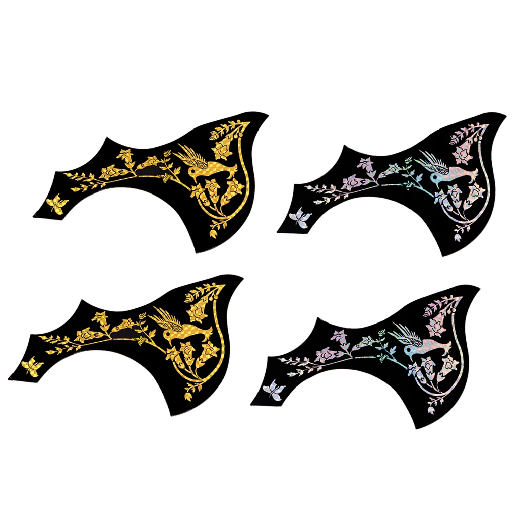 2pcs Acoustic Folk Guitar Pickguard Adhesive Hummingbird Anti-scratch Plates