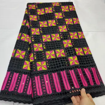 

african lace fabric 2019 High Quality nigerian lace pure cotton Swiss Voile Lace Fabric In Switzerland