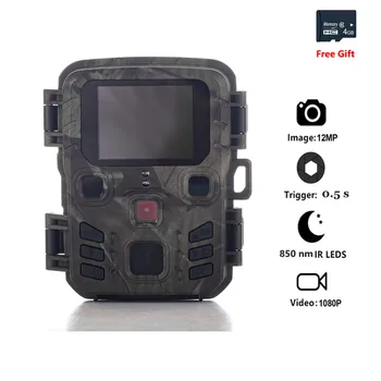 

12MP 1080P Hunting Camera IR Filter Night Version Motion 0.5s Trigger Time Mini 301 Wildlife Trail Cameras Photo Traps