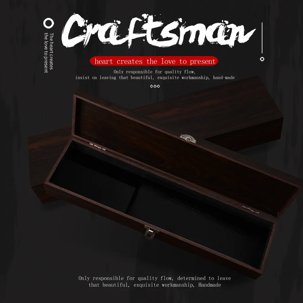 大号棕色带磁扣木盒英文 (4)