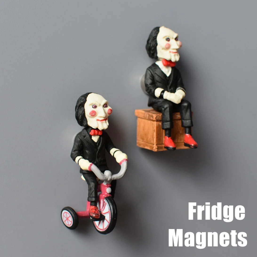 Classic Horror: The Saw Billy Riding Bike Pendant PVC Action Figure Fridge Magnets Refrigerator Message | Игрушки и хобби