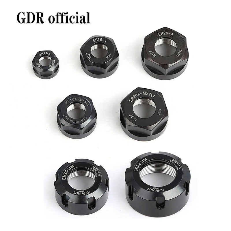 ER8 ER11 ER16 ER20 ER25 ER32 ER40 NUT A M UM ER Nut ER11 Nut ER nut for collet and tool holde bracket tool Extension rod wrench nut collet