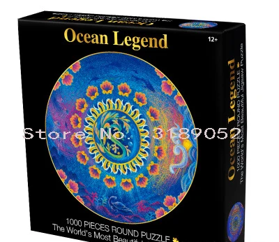1000 set10 Детские игрушки, головоломка, Круглый пазл, игрушка, океан, мечта и динозавр, мир, 1000 капсул, упражнения, рука и ум, игрушка, головоломка, игра - Цвет: 1000 set10