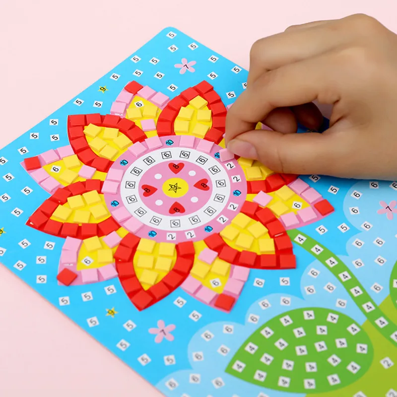 Поделки дети DIY игрушки мультфильм Алмазный стикер головоломка детский сад материал ремесла подарок на день