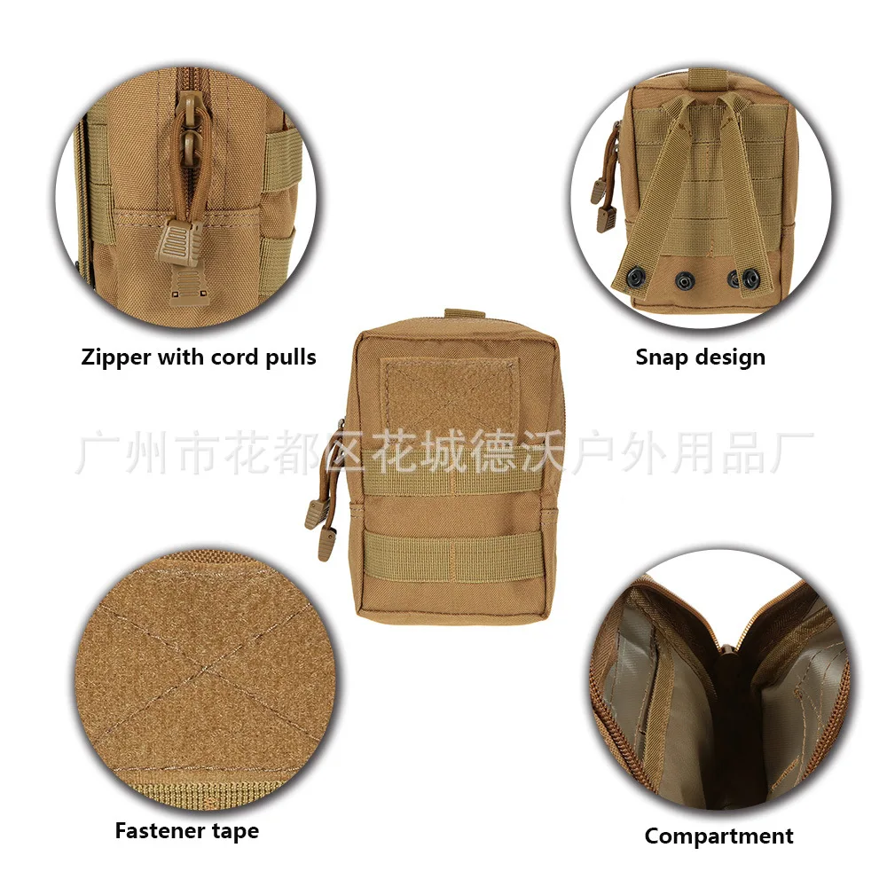 Molle тактическая сумка на молнии оборудование комплект аксессуаров сумка для коротких поездок камуфляж Открытый CS небольшой поясной пакет армии вентиляторы мобильный телефон Ba