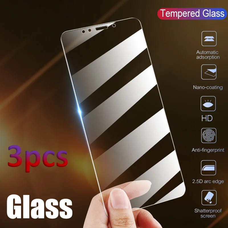 BAIXIN-Protector de pantalla de vidrio templado para iPhone, cubierta completa de vidrio para iPhone X XS Max XR 12 7 8 6 6s Plus 5 5S SE 11 Pro