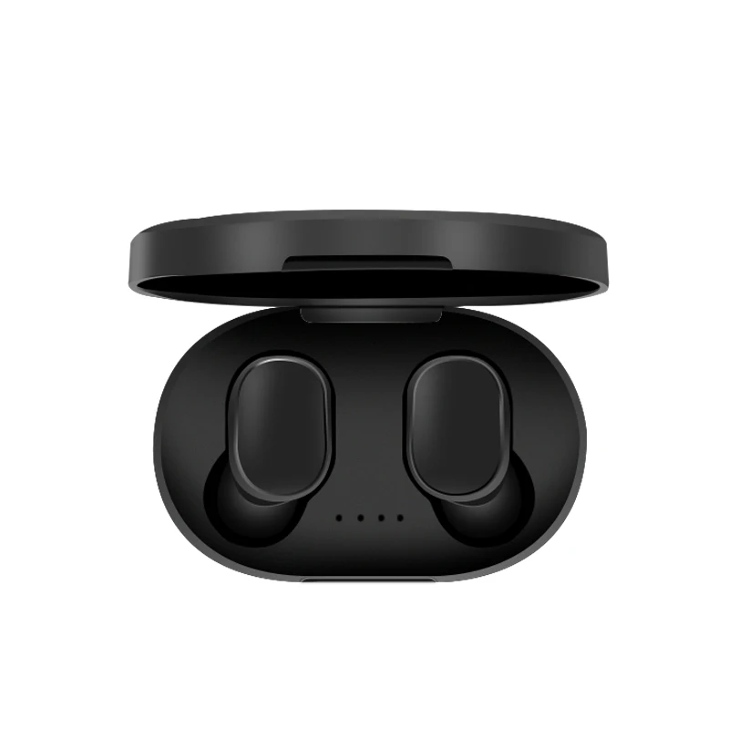 TWS Bluetooth наушники для Redmi Airdots Air Dots беспроводные наушники стерео гарнитура Мини наушники для Xiaomi huawei samsung A6s - Цвет: Черный