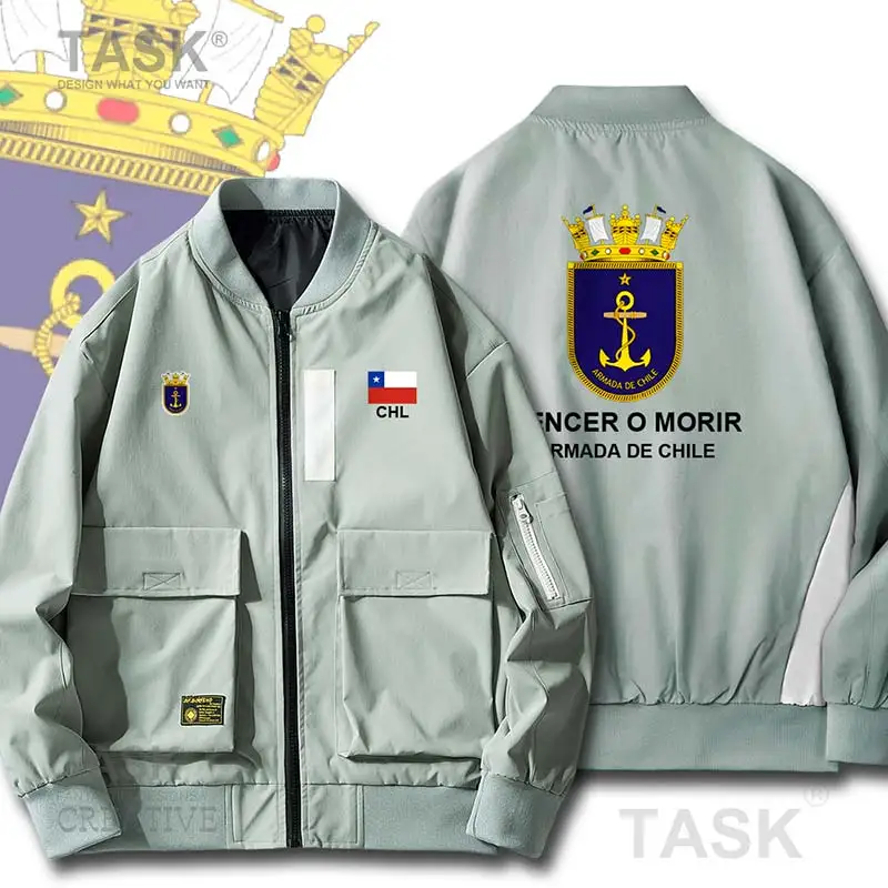 

Military Army Jackets Chile CL CHL Chilean Printed Pilot Bomber Jacket Mens Windbreaker Spring Autumn Jackets Thin Coats
