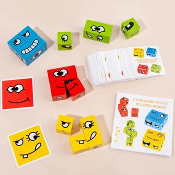 

Home Decoration Accessories Christmas Thinking Training Children Face-Changing Cubes Toy Christmas Gifts For Children XHC88