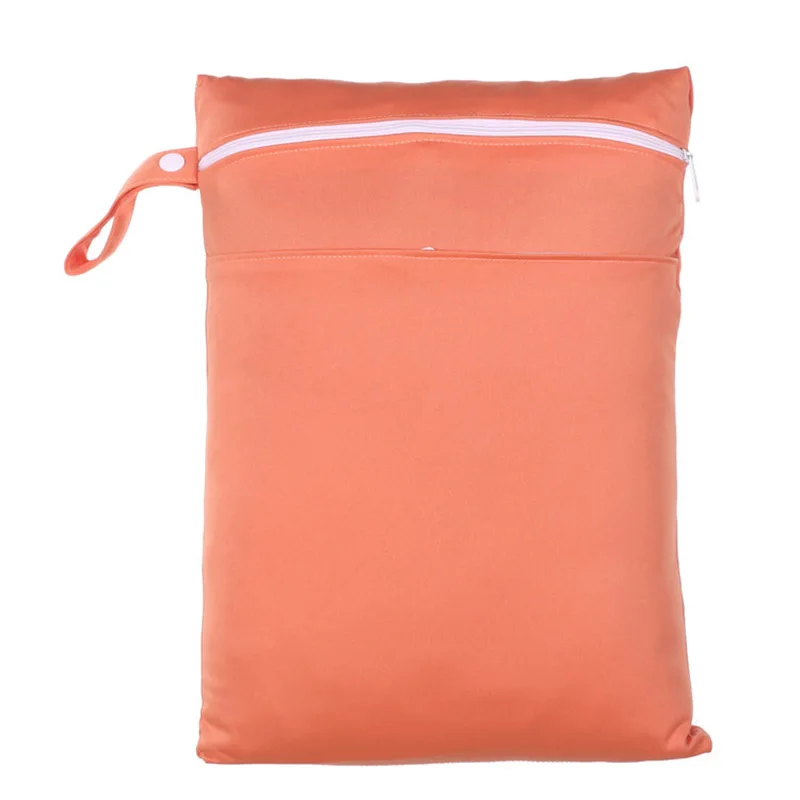 

Wet Dry Bag, With Two Zippered Baby Diaper Bag, Nappy Bag, Waterproof, Reusable,Washable Solid Color Bags