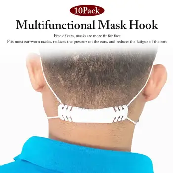 

10PCS Mask Hook Ear Wear Type Adjustment Mask Rope Comfortable Convenient Extension Buckle Change Wear Type
