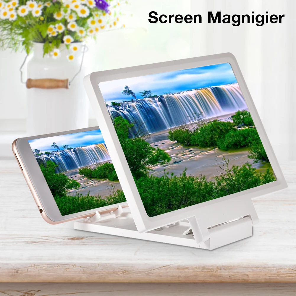 3D Screen Amplifier Mobile Phone Magnifying HD Stand For Video Folding Screen Enlarged Eyes Protection Holder Folding Stand