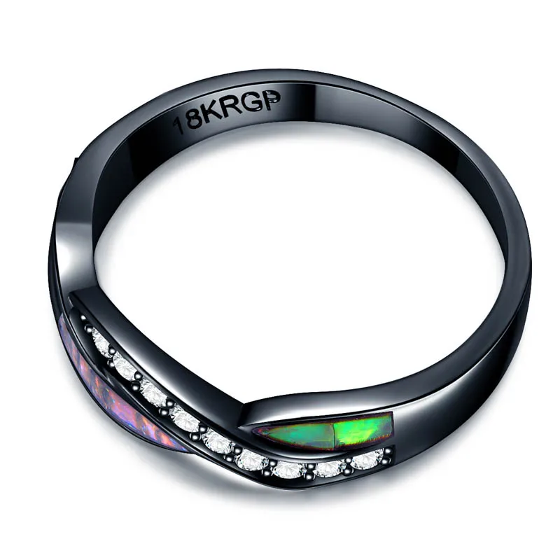 Классическое Обручальное кольцо из нержавеющей стали с цветным мехом и цирконием для женщин, обручальное кольцо для мужчин и женщин