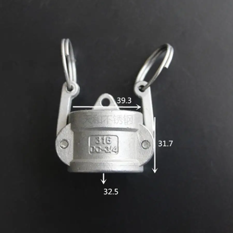 3/4 &quotмуфтой Кепки Тип C Camlock Быстрая доставка отсоединительный муфта 304 Stianless