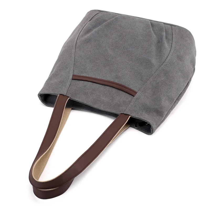 

2019 New Style WOMEN'S Bag Fashion Large Capacity Canvas Bag Simple One-Shoulder Handbag