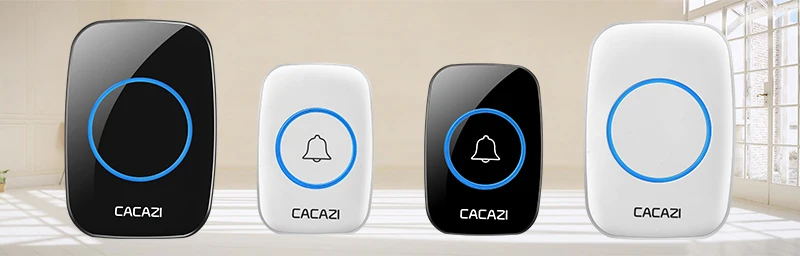 

Cacazi AC 100-240V wireless doorbell waterproof 300 meters range doorbell low-cost high-quality home 38 ring mail