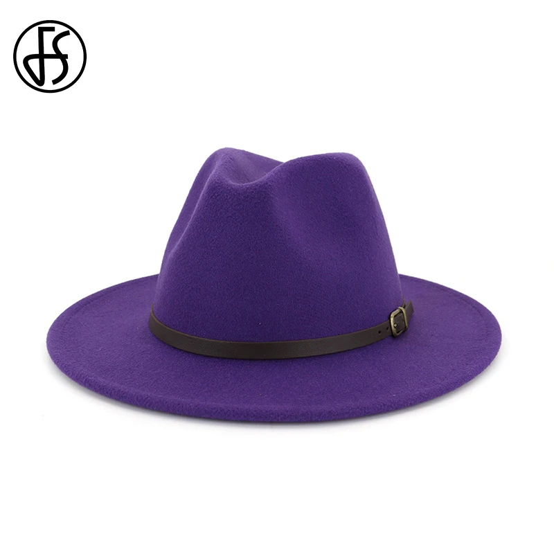 Purple fedora hat womens Clearance