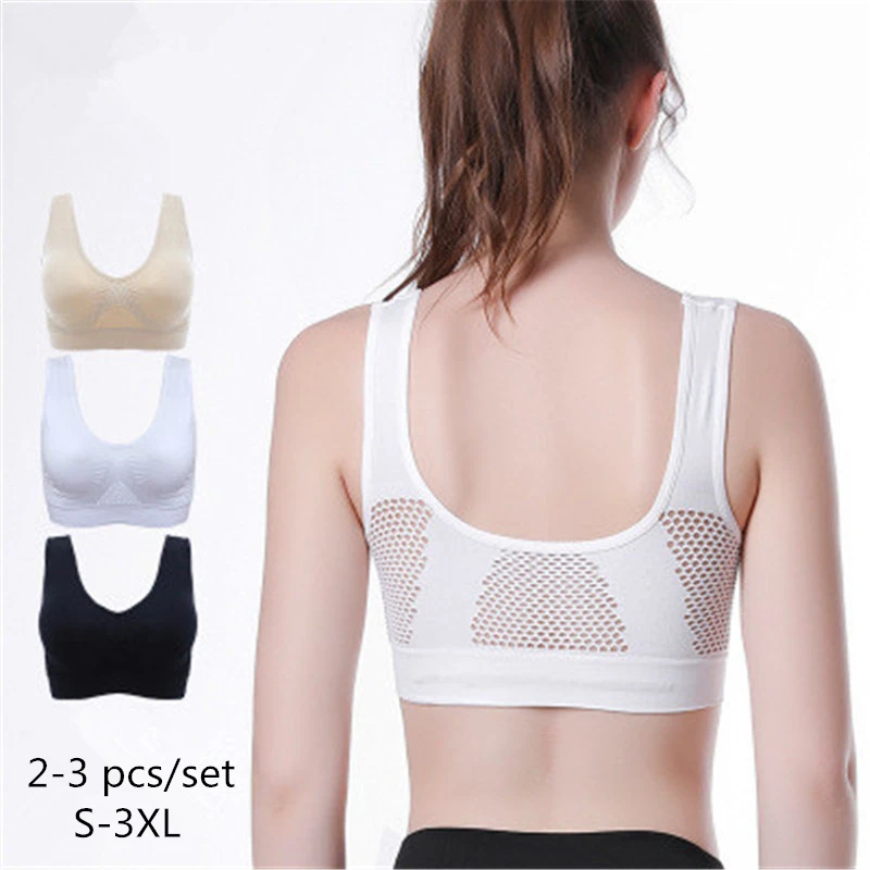 

Women Bra 2-3 Pcs/Lot Plus Size Solid Bra With Pads Breathable Mesh Underwear Push Up Female Bra Everday Wear Mix Sale