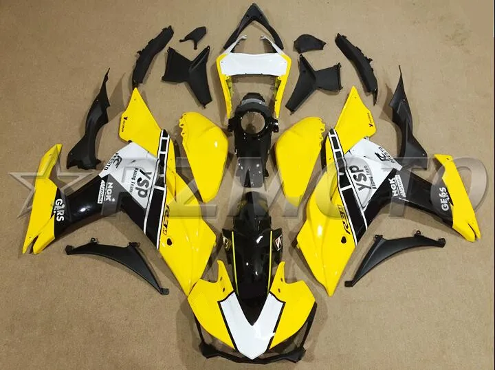 4 Подарки YZF R3 R25 ABS впрыска обтекатель комплект для Yamaha YZFR3 YZFR25 Полный обтекатели Обтекатели Желтый YSP