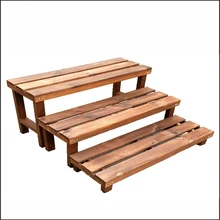 Массивная деревянная лестница, Цветочная стойка, Одноместный домашний балкон, Многоэтажный рабочий стол, цветочный горшок, антикоррозийный цветочный горшок