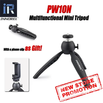 

INNOREL PW10N Multifunctional Mini Tabletop Tripod Phone Clip Mount Mobilephone bracket For Mirrorless cameras & Most cellphones