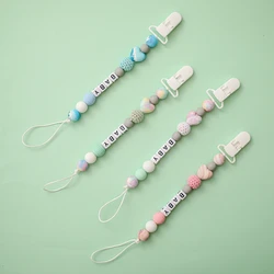 bebe prendedor de chupeta baby chupeta de luxo bebe rebom mamilo acessórios chupeta personalizada coisas Bebê chupeta clipe de silicone letras titular do mamilo acessórios bebê corrente chupetas para bebês