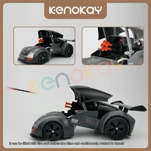 

KENOKAY Deformed Missile RC Cars- Missile Remote Control car equipped with five soft bombs can continuously rotate and launch，G