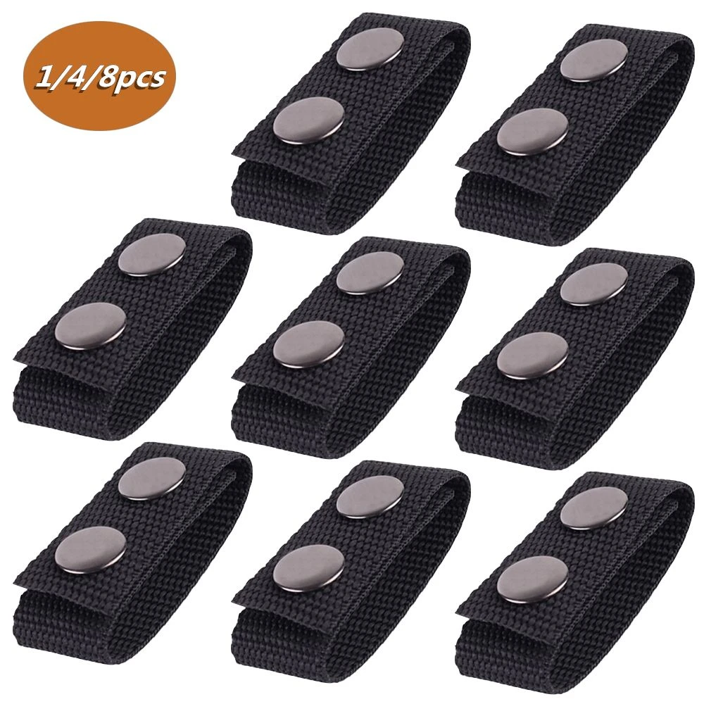 1/4/8pcs Tactical Belt Buckle Heavy Duty Belt Keeper Portable bing