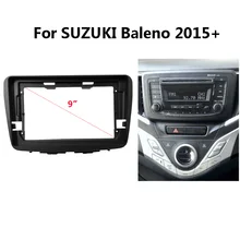 Fascia de rádio do carro para suzuki baleno 2015 + auto estéreo abs plástico painel montagem moldura placa frontal dvd/cd áudio traço quadro kit