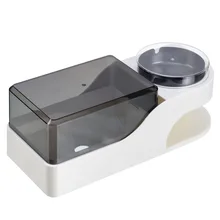 

Creative Household Punch-Free Scroll Paper Tube Holder Toilet Tissue Box with Ashtray