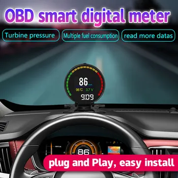 

After 2008 Petrol Car NEW 2020 Car Navigation Gps Hudprojector Speedometer Auto Meter Digital P15 Car OBD Gauge Head Up Display