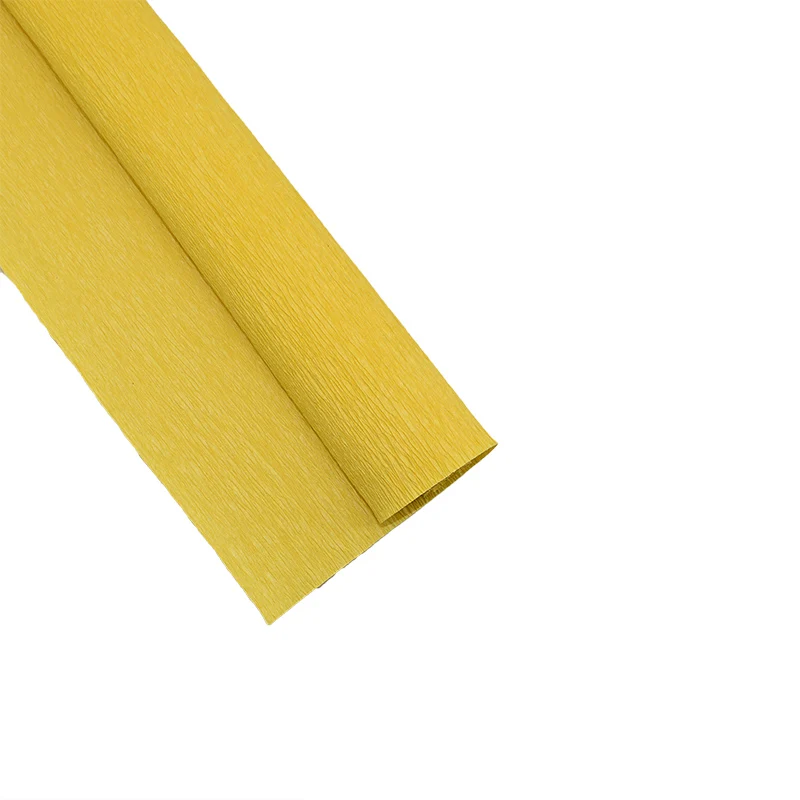 1 шт. 250x50 см DIY ремесло цветок оберточная гофрированная бумага сморщенная рулонная бумага вечерние украшения скрапбук цветочный художественный упаковочный материал - Цвет: P16 Gold yellow