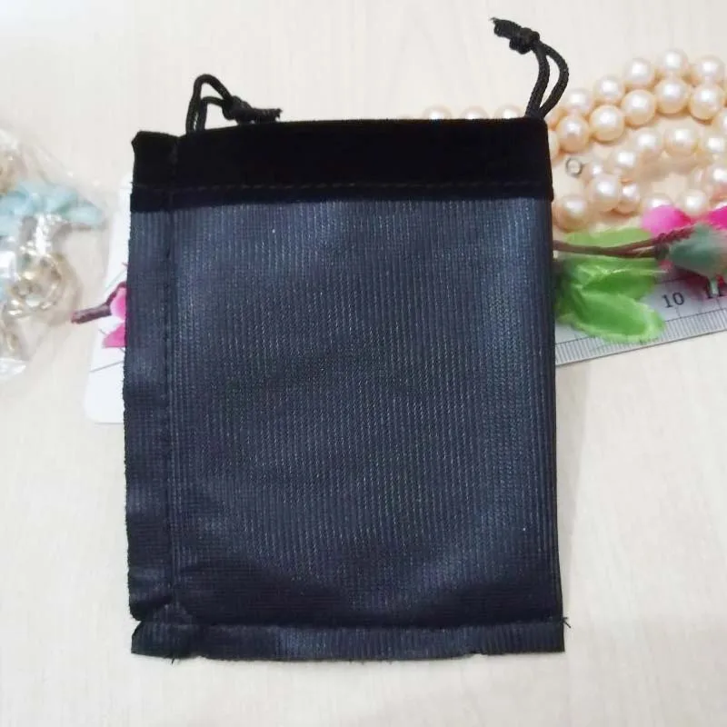 20 штук, черные бархатные сумочки для украшений, 7x9, 9x12, 8x10, 10x16, шнурок, свадебные, рождественские подарочные сумки, сумки для часов, упаковки ювелирных изделий