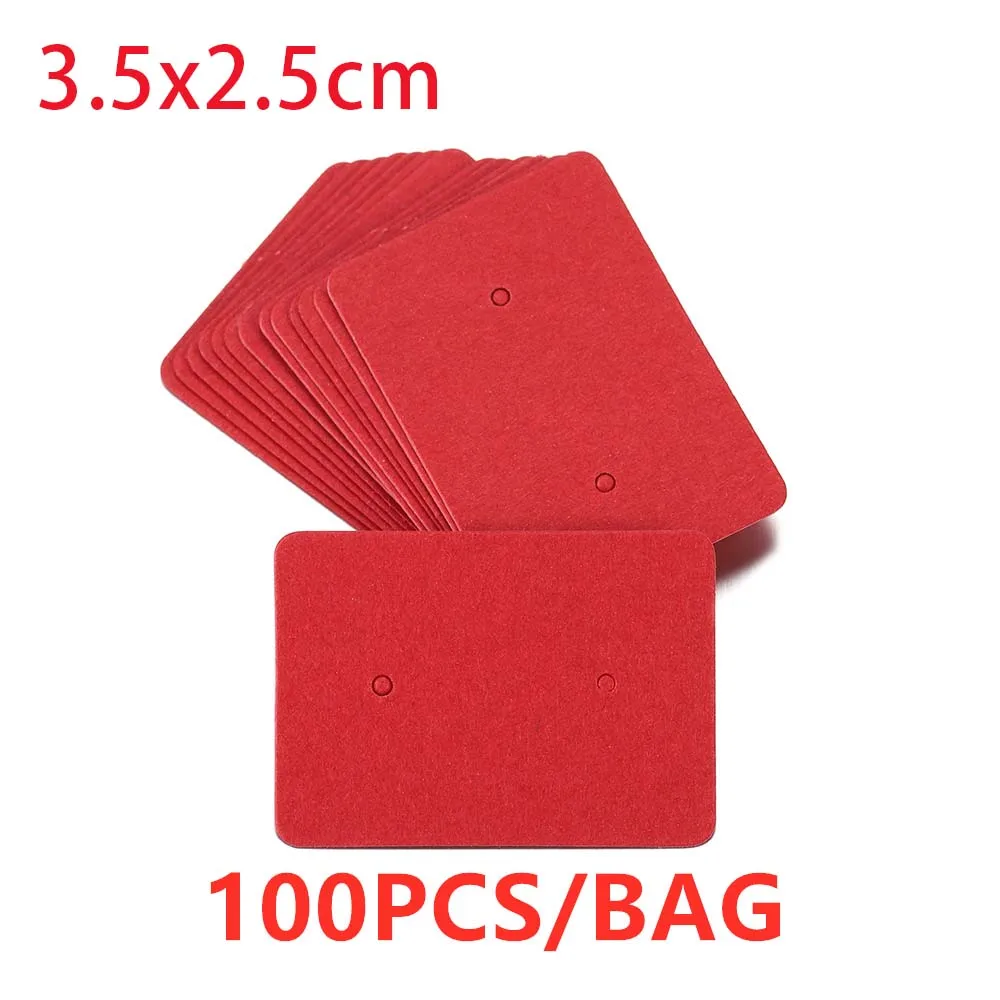 20/100pcs Mixed Style Earrings Cards Necklaces Ear Studs Display Cards Kraft Paper Hang Tag Card For DIY Jewelry Display Card 