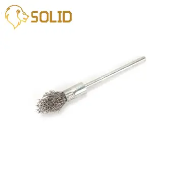 

5Pcs Steel WireBrush Dremel Rotary Tool for Metal Rust Remover Wood Carving Jade 6X22mm