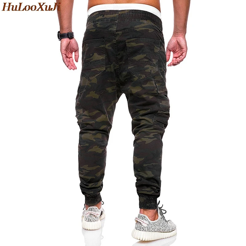 HuLooXuJi Мужские Jogger штаны-карандаш камуфляжные военные брюки свободные удобные брюки карго американские размеры: M-4XL