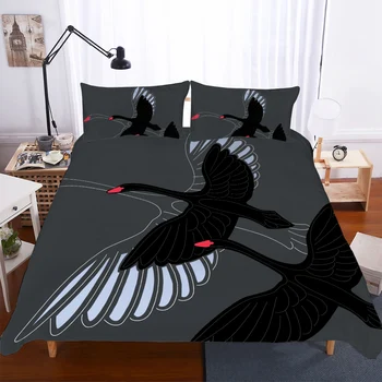 

BEST.WENSD 100% Bamboo fiber bed sets grey comforter bedding sets Europe duvet sets with pillowcover housse de couette king full