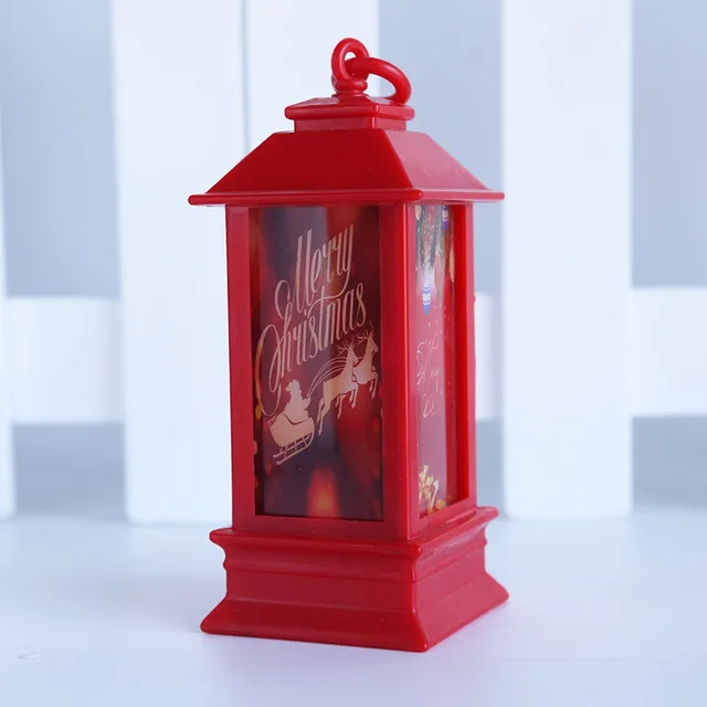 Santa Claus Snowman Lantern Light Merry Christmas Decor For Home Christmas Tree Ornament Xmas Gifts Navidad 2021 New Year 2022 Style 11