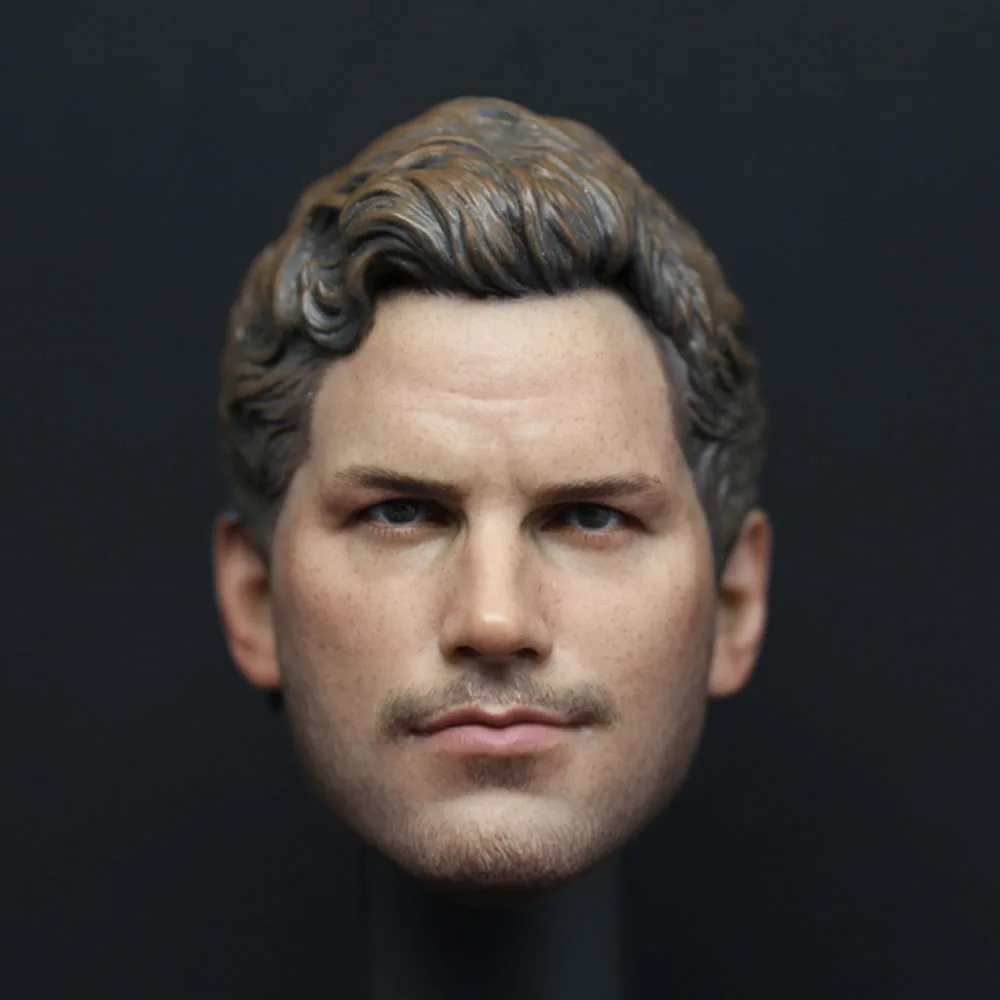 1/6 Male Figure Peter Quill Head Sculpture For 12 Inch Action Figure