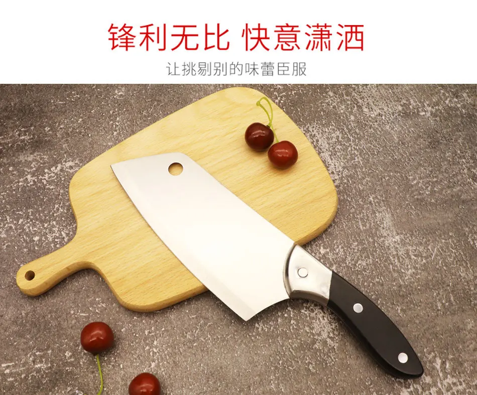 Кухонный нож из нержавеющей стали, измельчитель для кухни, Бытовая пластиковая ручка, Ломтерезка, Многофункциональный ручной кухонный нож