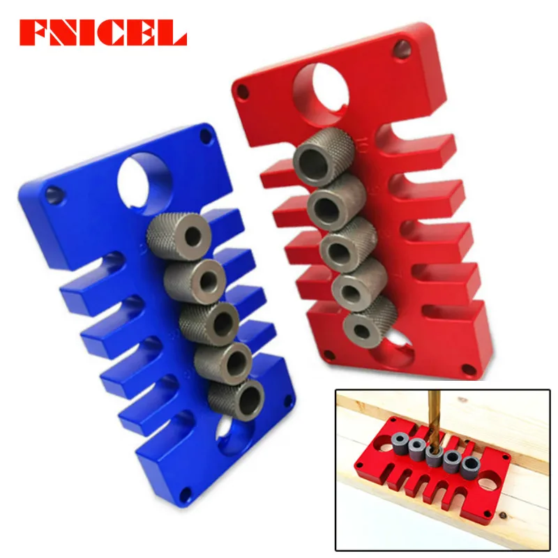 

3 in 1 Punch Locator Hole Opener Aluminium alloy Dowelling Jig Dowel Tenon Hole Doweling Jig Woodworking Puncher Tools