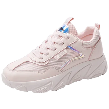 

Hot sale new tide shoes women running shoes outdoor breathable comfortable mesh breathable sneakers 2019 massage solesXM01-P