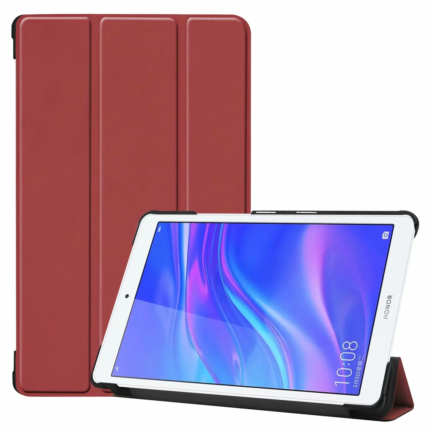 Ультратонкий смарт-чехол из полиуретановой кожи для huawei MediaPad M5 Lite 8,0 JDN2-AL00/W09 8," T5 8,0 чехол для планшета+ пленка+ ручка