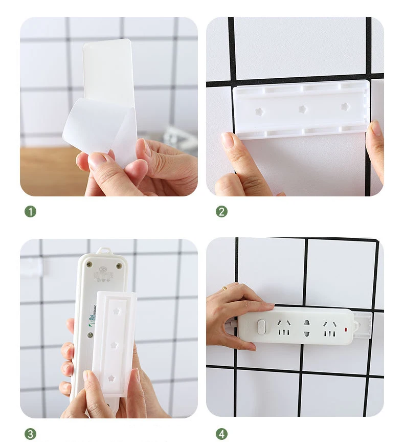 Держатель для розетки, настенная наклейка, съемный бытовой пробойник, не содержит патч-панель, розетка, настенный фиксированный инструмент, аксессуары для кабеля