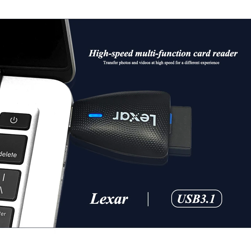 Lexar USB 3,1 кард-ридер 2 в 1 SD Micro SD кард-ридер транс флэш-Карта памяти SDHC SDXC Высокоскоростная поддержка карт TF SD