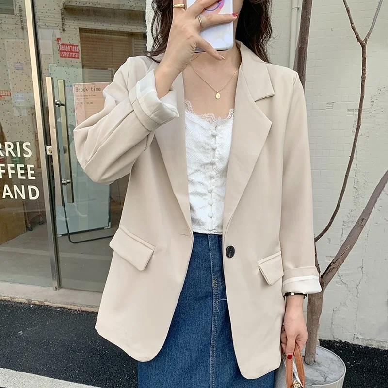 Темпераментный маленький костюм пальто Ранняя осень 2021 новый дизайн ощущение