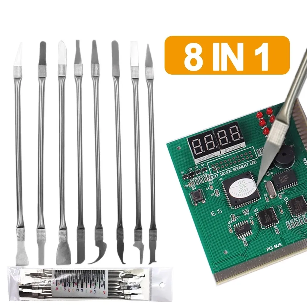 8 in1 CPU Blade Motherboard Repair Tool Mobile Phone Chip CPU Separation Glue Removal Prying Knife  IC Chip Thin Blade Tools