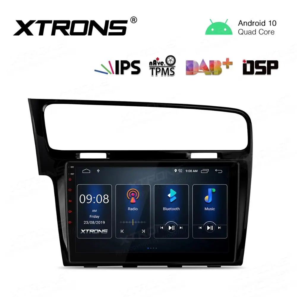 Автомобильный мультимедийный плеер DSP на Android 10 экран 1 дюйма для Volkswagen Golf 7 левый